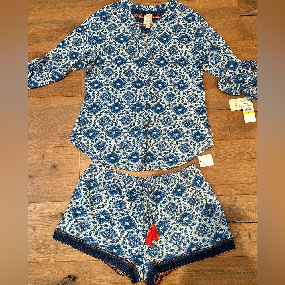 Women's shorts Pajama Set NWT Lucky Brand size M